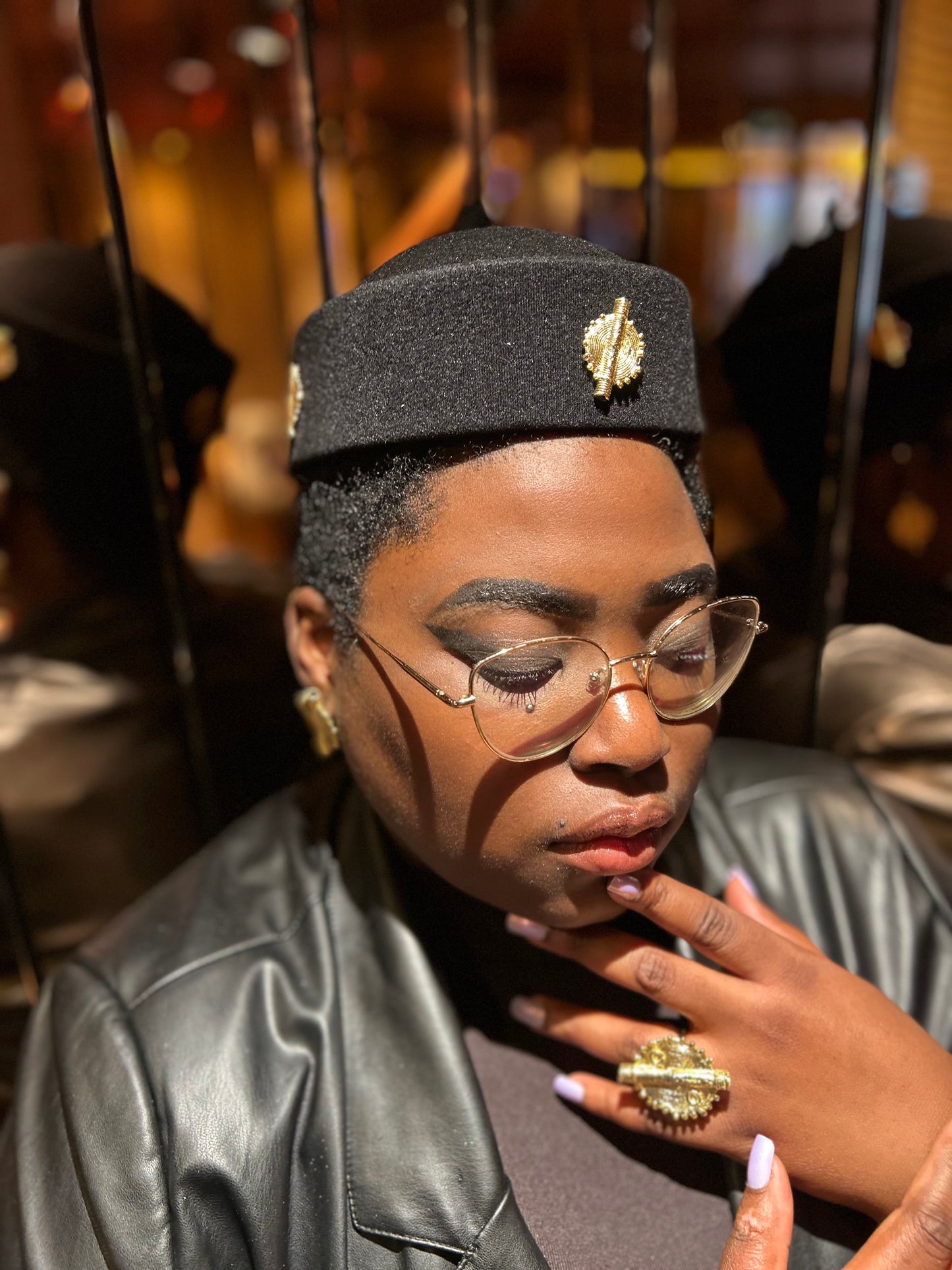 Chapeau AKAN noir