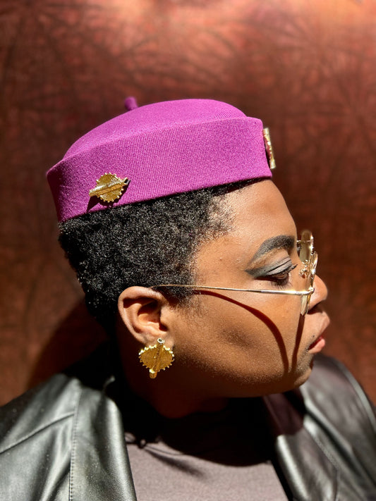 Chapeau AKAN violet