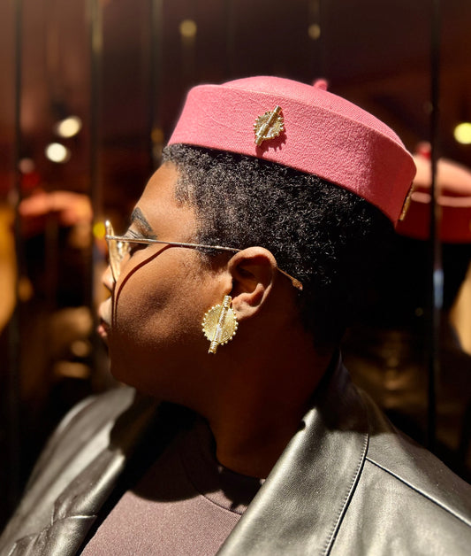Chapeau AKAN rose