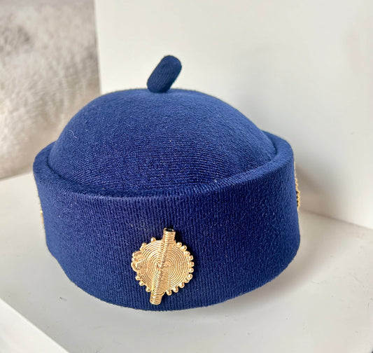 Chapeau AKAN bleu marine